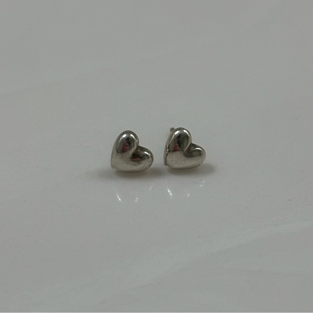 James Avery Solid Heart Stud Sterling Silver Earrings